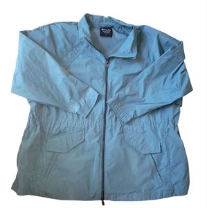 Athleta Ocean Blue Teal Mesh-Lined Jacket